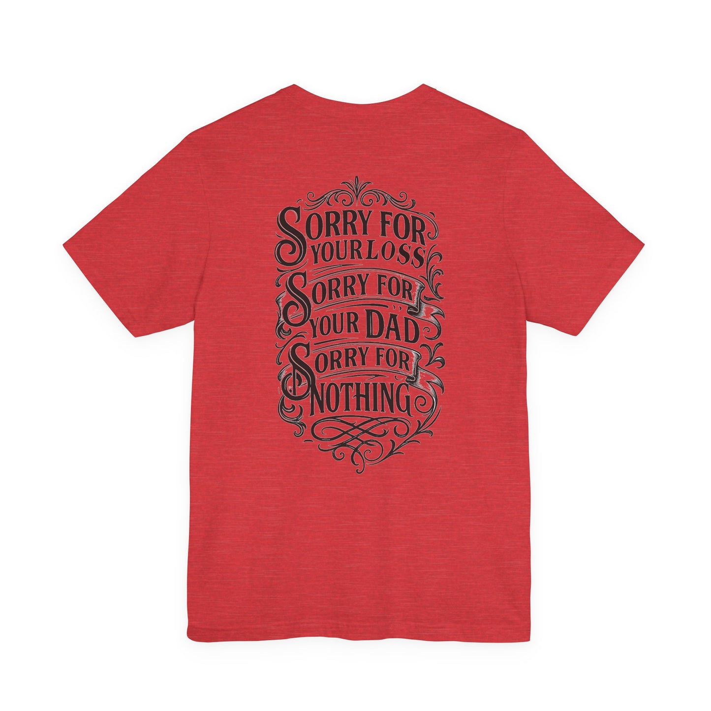 Dead Dads Club Sorry Graphic Tee, Unisex Short Sleeve T-Shirt, Halloween Shirt, Edgy Casual Wear, Alternative Fashion, Fun Gift Idea
