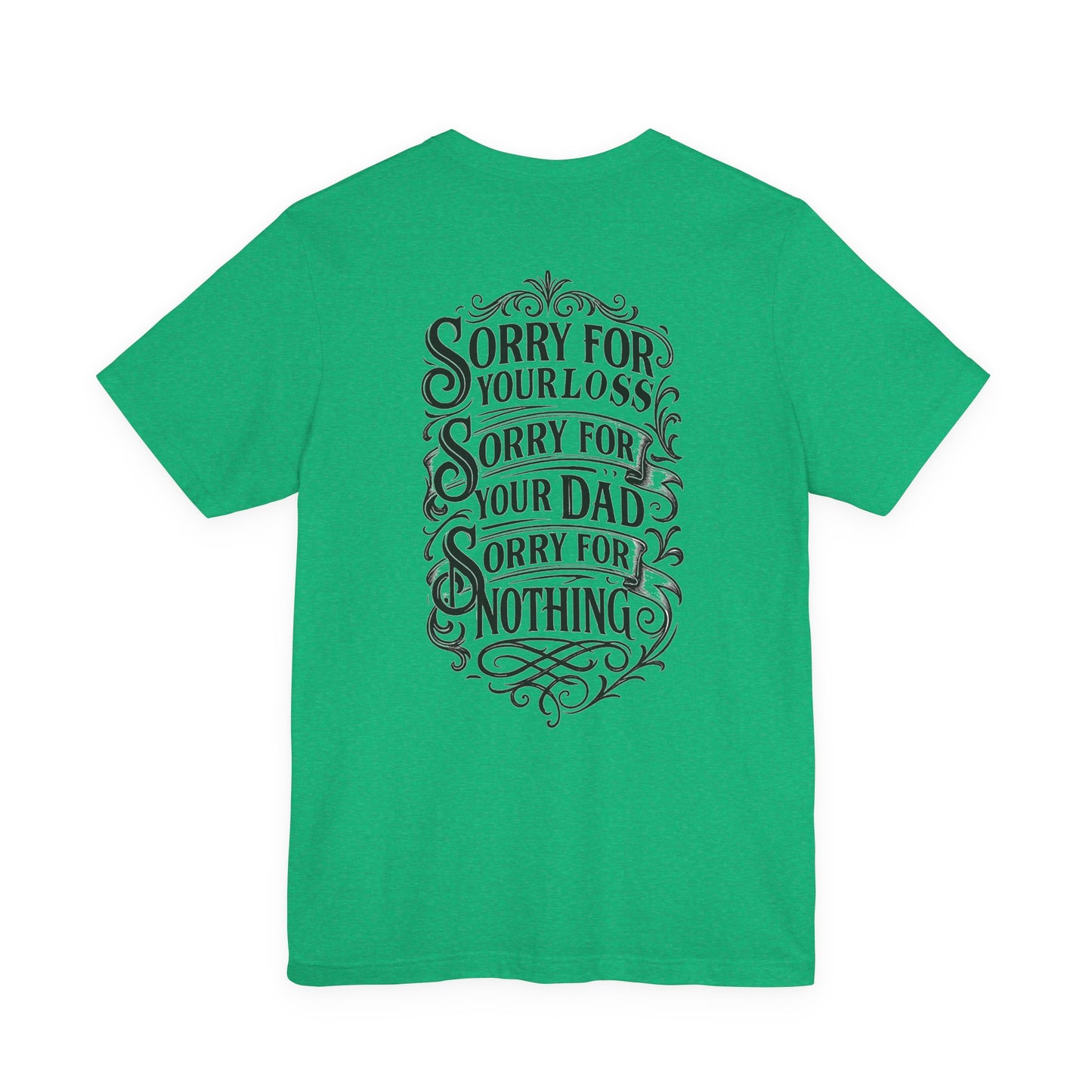 Dead Dads Club Sorry Graphic Tee, Unisex Short Sleeve T-Shirt, Halloween Shirt, Edgy Casual Wear, Alternative Fashion, Fun Gift Idea