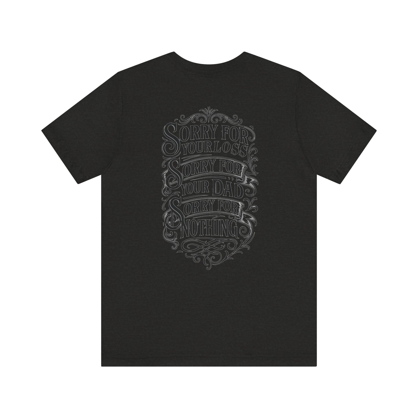 Dead Dads Club Sorry Graphic Tee, Unisex Short Sleeve T-Shirt, Halloween Shirt, Edgy Casual Wear, Alternative Fashion, Fun Gift Idea