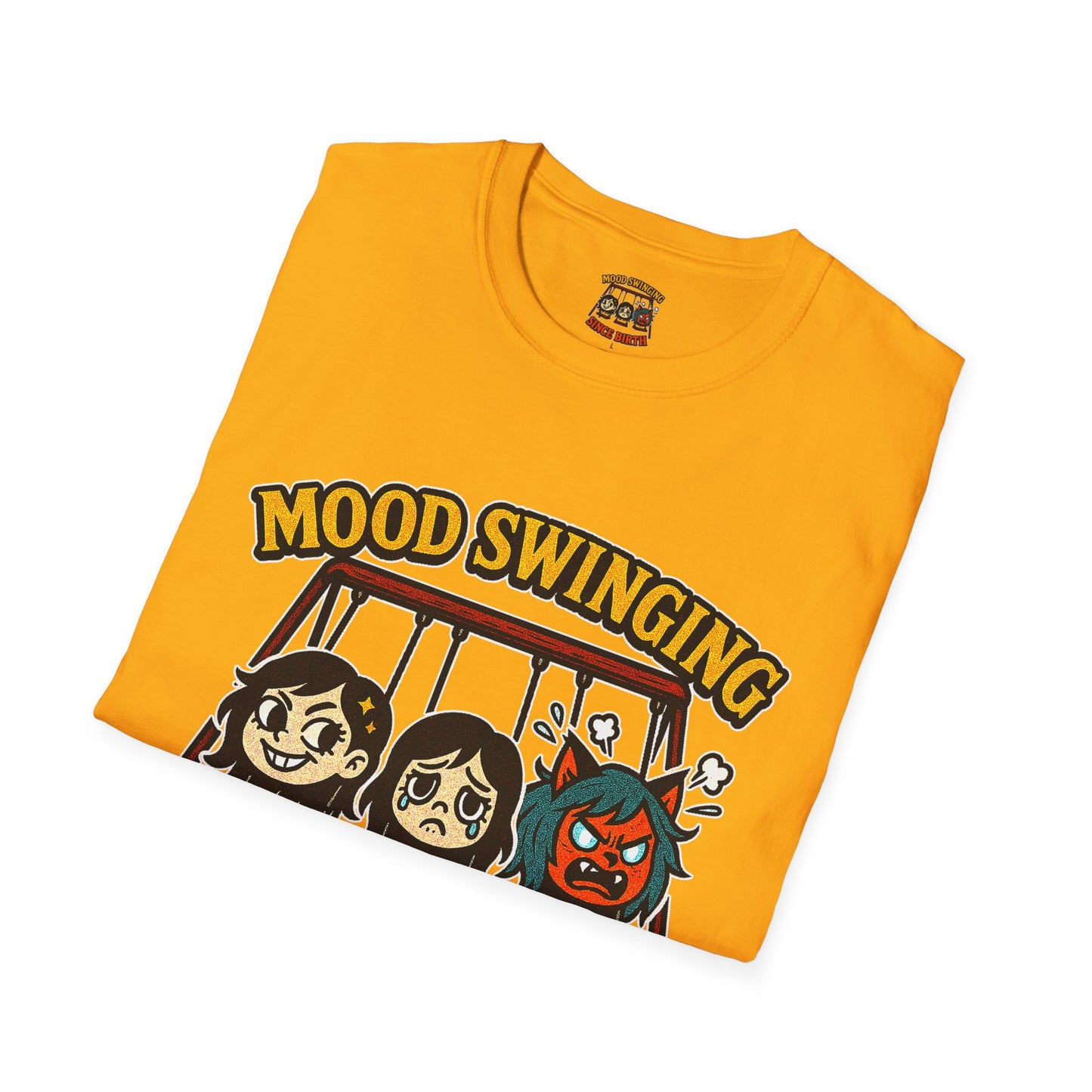 Mood Swinging Unisex T-Shirt, Funny Graphic Tee, Humor Shirt, Gift for Friends, Casual Wear, Birthday Present