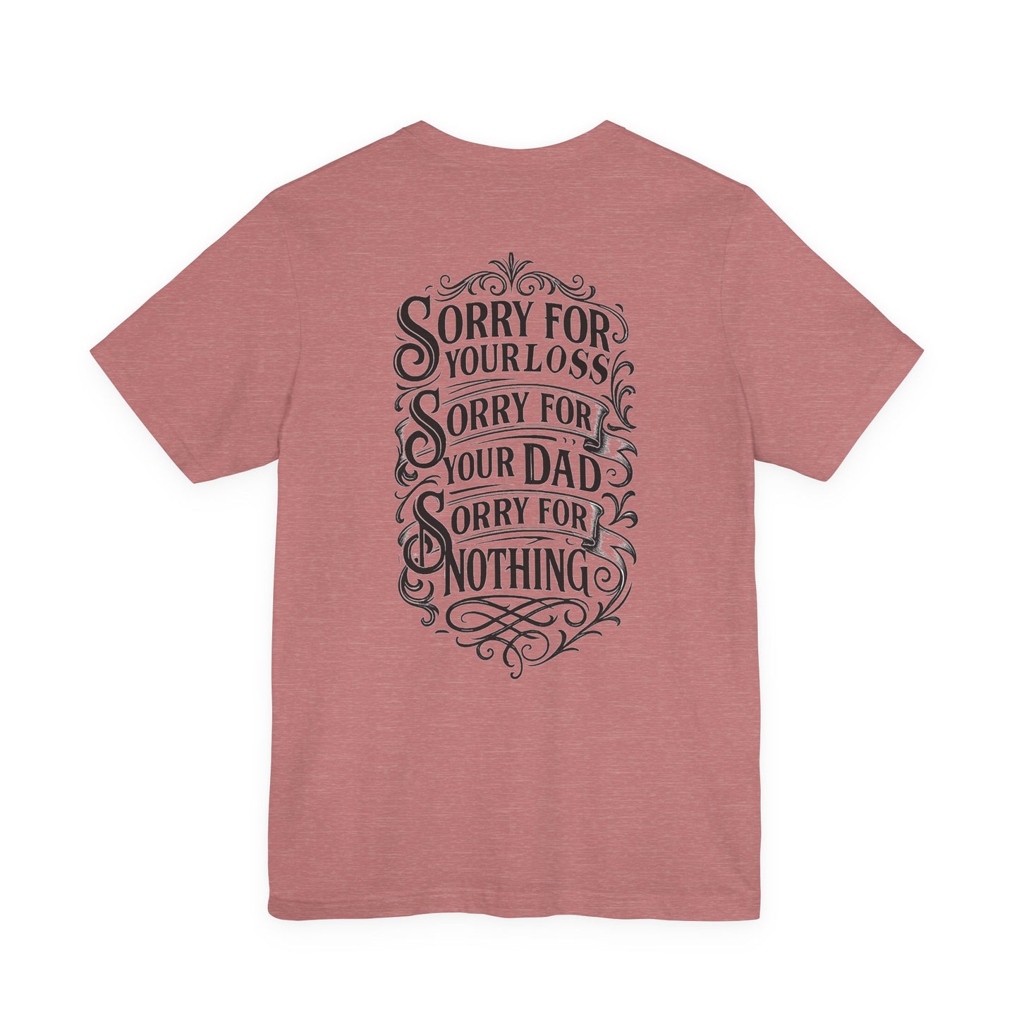 Dead Dads Club Sorry Graphic Tee, Unisex Short Sleeve T-Shirt, Halloween Shirt, Edgy Casual Wear, Alternative Fashion, Fun Gift Idea