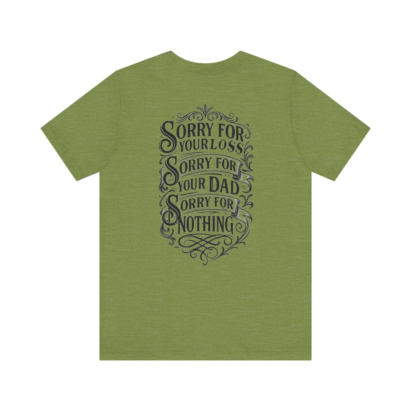 Dead Dads Club Sorry Graphic Tee, Unisex Short Sleeve T-Shirt, Halloween Shirt, Edgy Casual Wear, Alternative Fashion, Fun Gift Idea