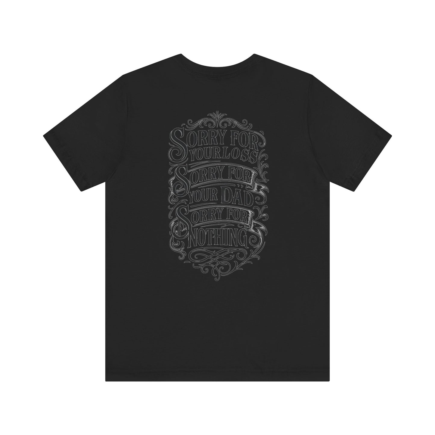 Dead Dads Club Sorry Graphic Tee, Unisex Short Sleeve T-Shirt, Halloween Shirt, Edgy Casual Wear, Alternative Fashion, Fun Gift Idea
