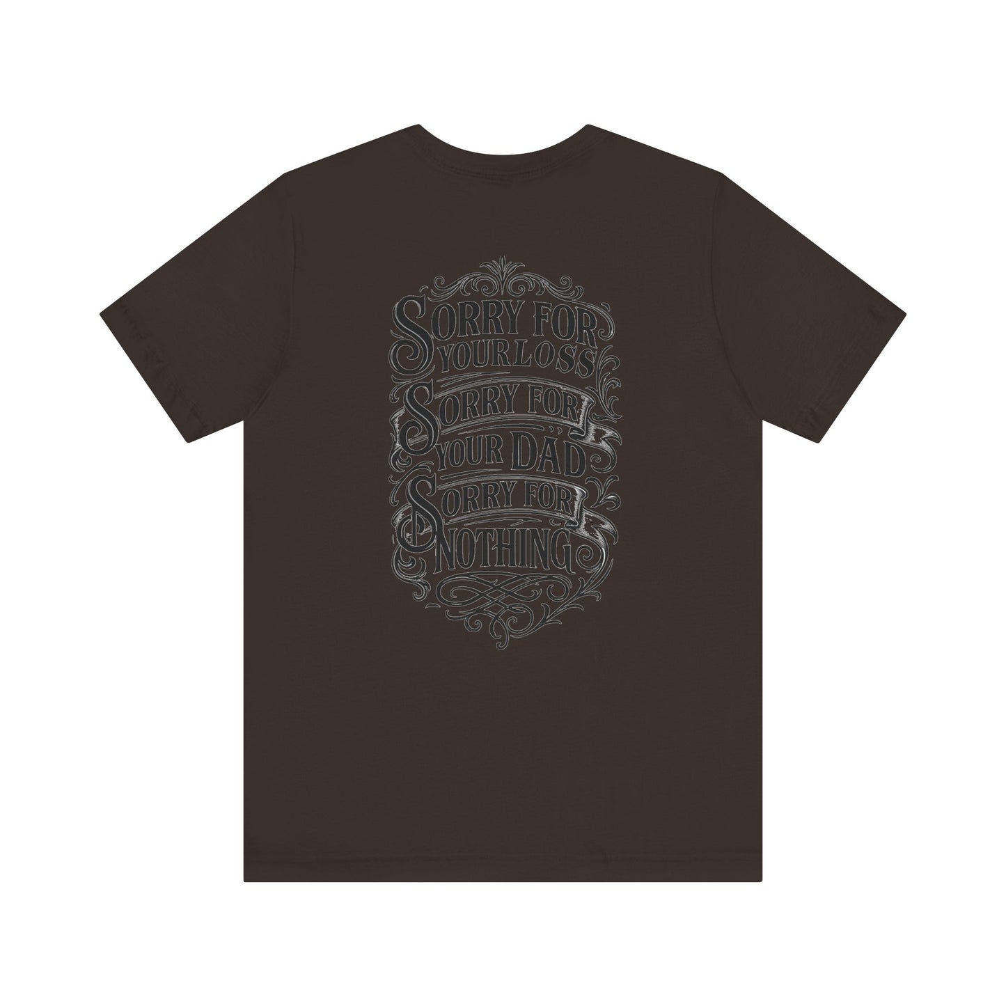 Dead Dads Club Sorry Graphic Tee, Unisex Short Sleeve T-Shirt, Halloween Shirt, Edgy Casual Wear, Alternative Fashion, Fun Gift Idea