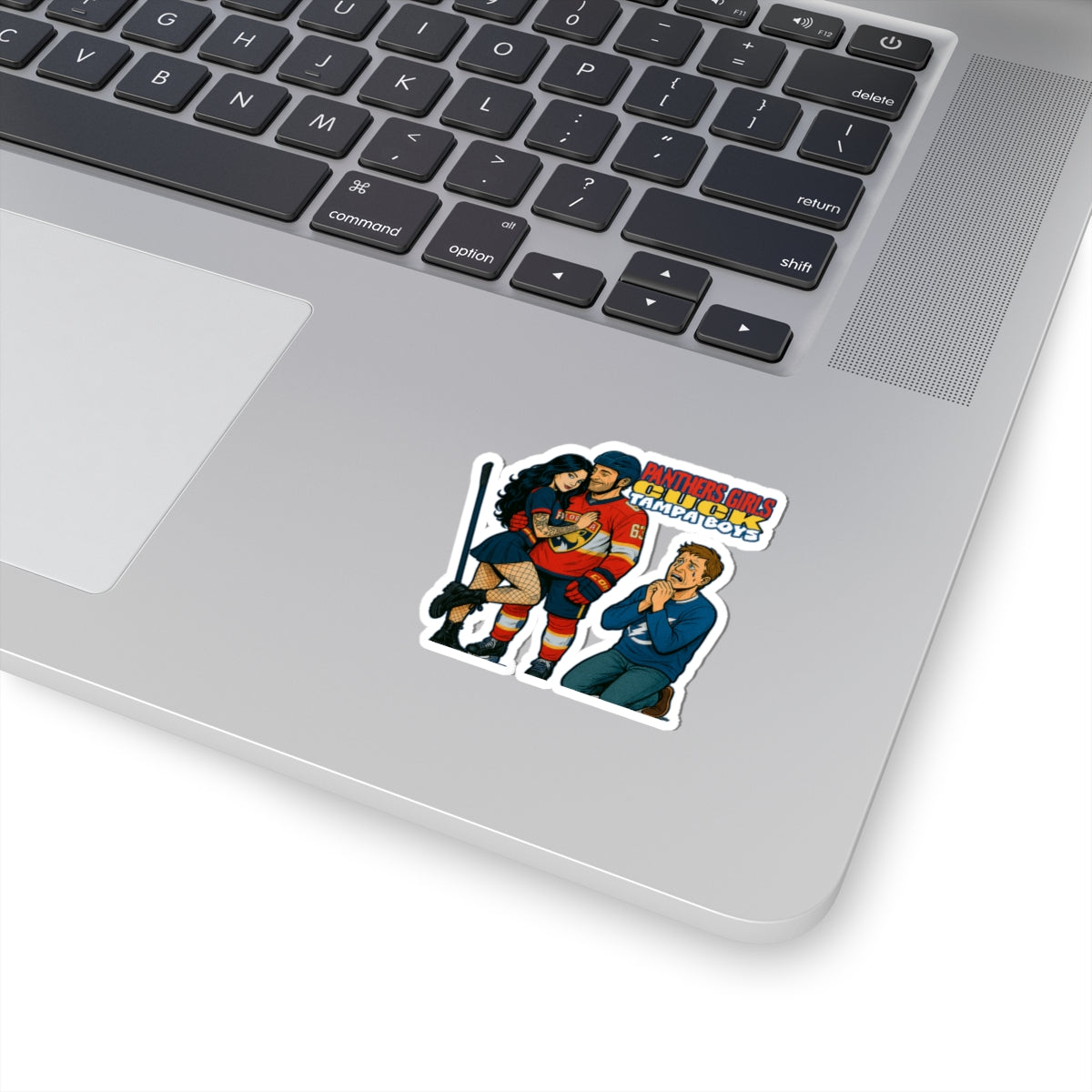 Hockey Fan Kiss-Cut Stickers, Sports Decor, Team Spirit, Gift for Fans, Fun Illustrations, Laptop Decals, Party Favors