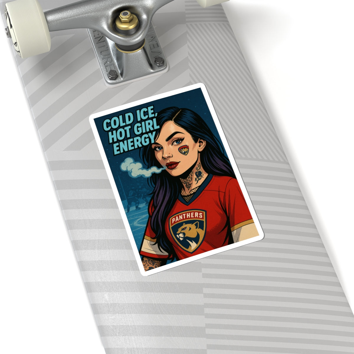 Cold Ice, Hot Girl Energy Stickers, Trendy Laptop Decal, Stylish Water Bottle Sticker, Cool Gift for Friends, Fun Party Favors