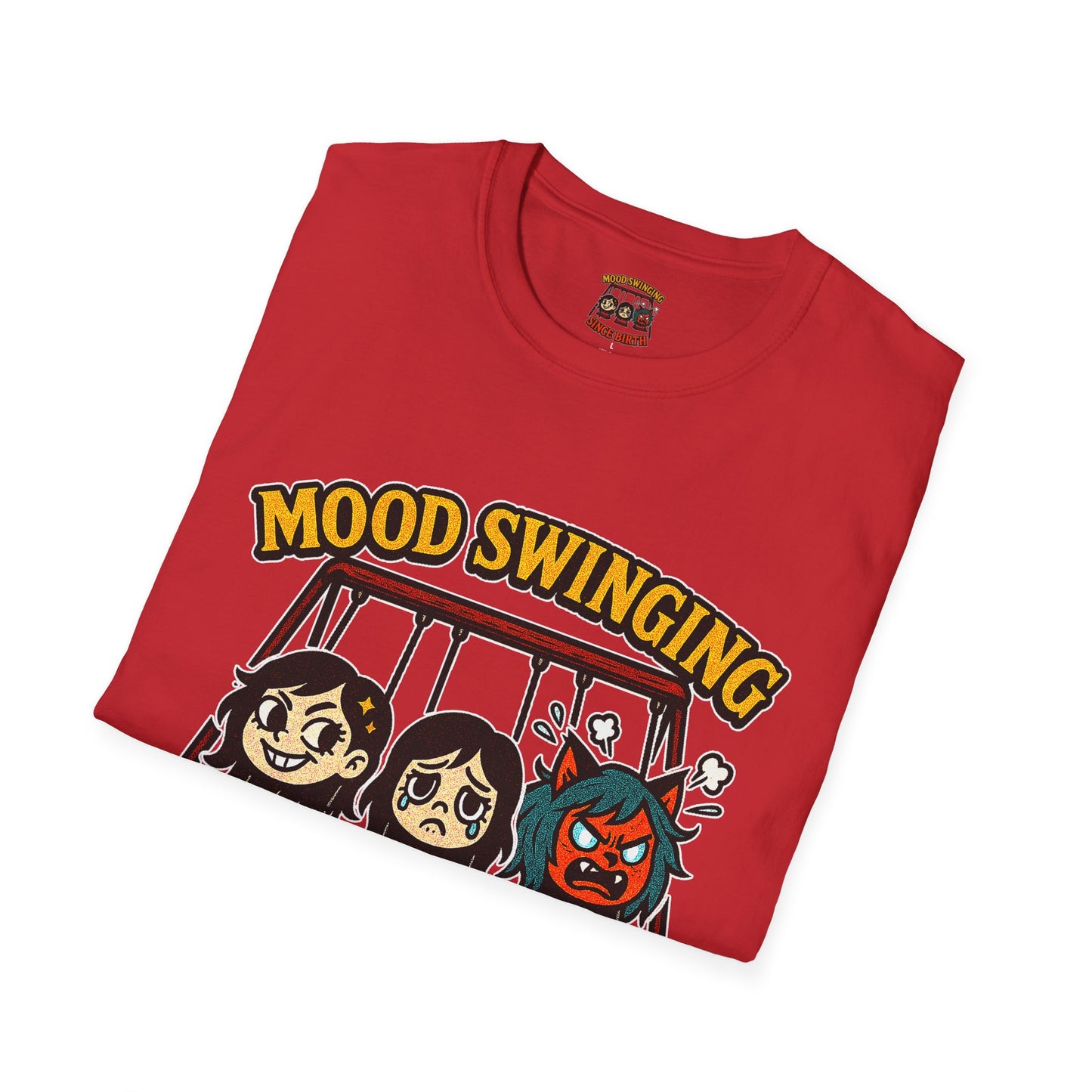 Mood Swinging Unisex T-Shirt, Funny Graphic Tee, Humor Shirt, Gift for Friends, Casual Wear, Birthday Present