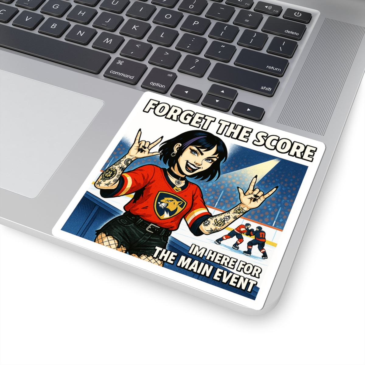 Rockin' Sports Kiss-Cut Stickers | Forget the Score, Main Event Lover, Fun Decor, Gift for Fans, Laptop Stickers