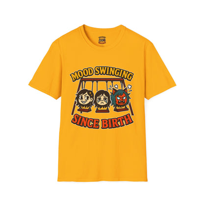 Mood Swinging Unisex T-Shirt, Funny Graphic Tee, Humor Shirt, Gift for Friends, Casual Wear, Birthday Present