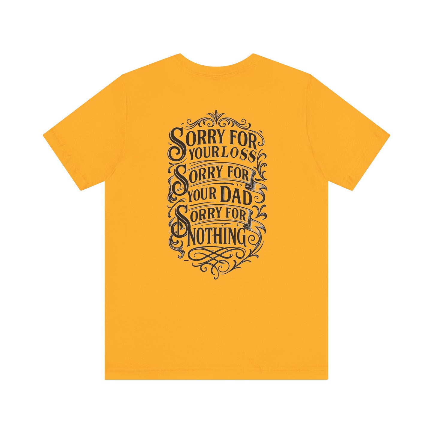 Dead Dads Club Sorry Graphic Tee, Unisex Short Sleeve T-Shirt, Halloween Shirt, Edgy Casual Wear, Alternative Fashion, Fun Gift Idea