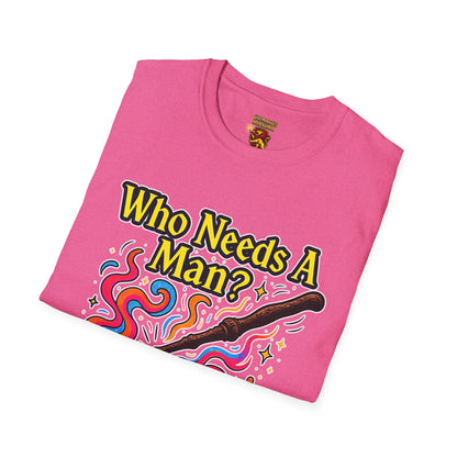 Whimsical Magic Wand T-Shirt, Fun Gift for Wizards, Unisex Shirt, Unique Statement Tee, Perfect for Halloween, Birthday, or Everyday Wear