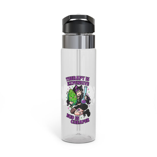 Therapy is Expensive Sport Bottle, 20oz Water Bottle, Funny Gift for Her, Exercise Hydration, Gym Motivation