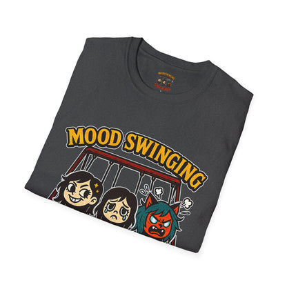 Mood Swinging Unisex T-Shirt, Funny Graphic Tee, Humor Shirt, Gift for Friends, Casual Wear, Birthday Present