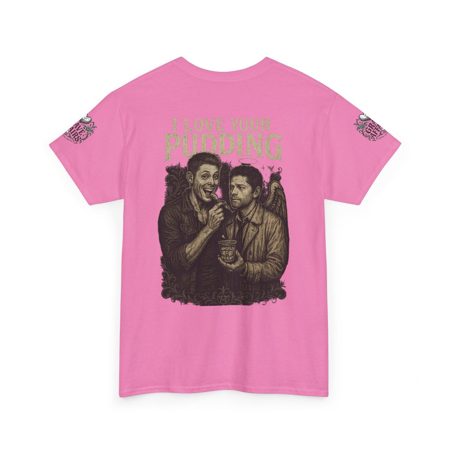 Supernatural Dean and Castiel Pudding Shirt, Gift for Friends, Casual Wear, Everyday Comfort, Classic Style