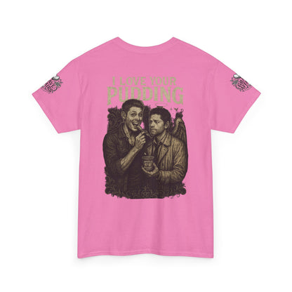 Supernatural Dean and Castiel Pudding Shirt, Gift for Friends, Casual Wear, Everyday Comfort, Classic Style