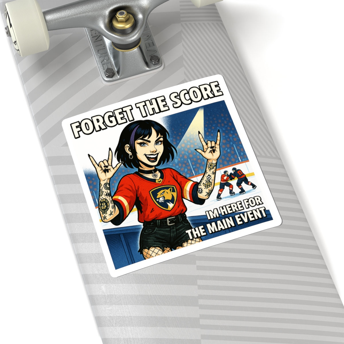 Rockin' Sports Kiss-Cut Stickers | Forget the Score, Main Event Lover, Fun Decor, Gift for Fans, Laptop Stickers