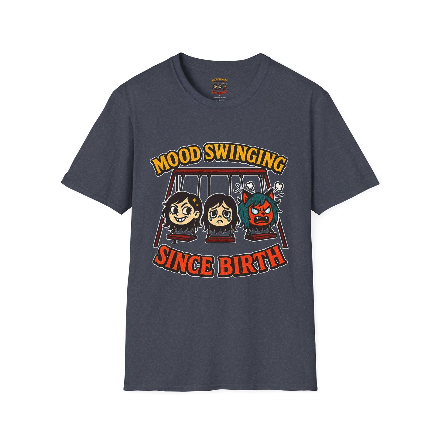 Mood Swinging Unisex T-Shirt, Funny Graphic Tee, Humor Shirt, Gift for Friends, Casual Wear, Birthday Present