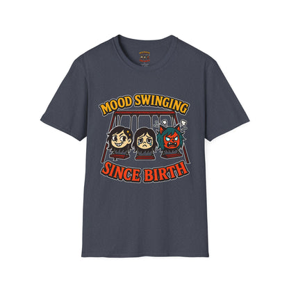 Mood Swinging Unisex T-Shirt, Funny Graphic Tee, Humor Shirt, Gift for Friends, Casual Wear, Birthday Present