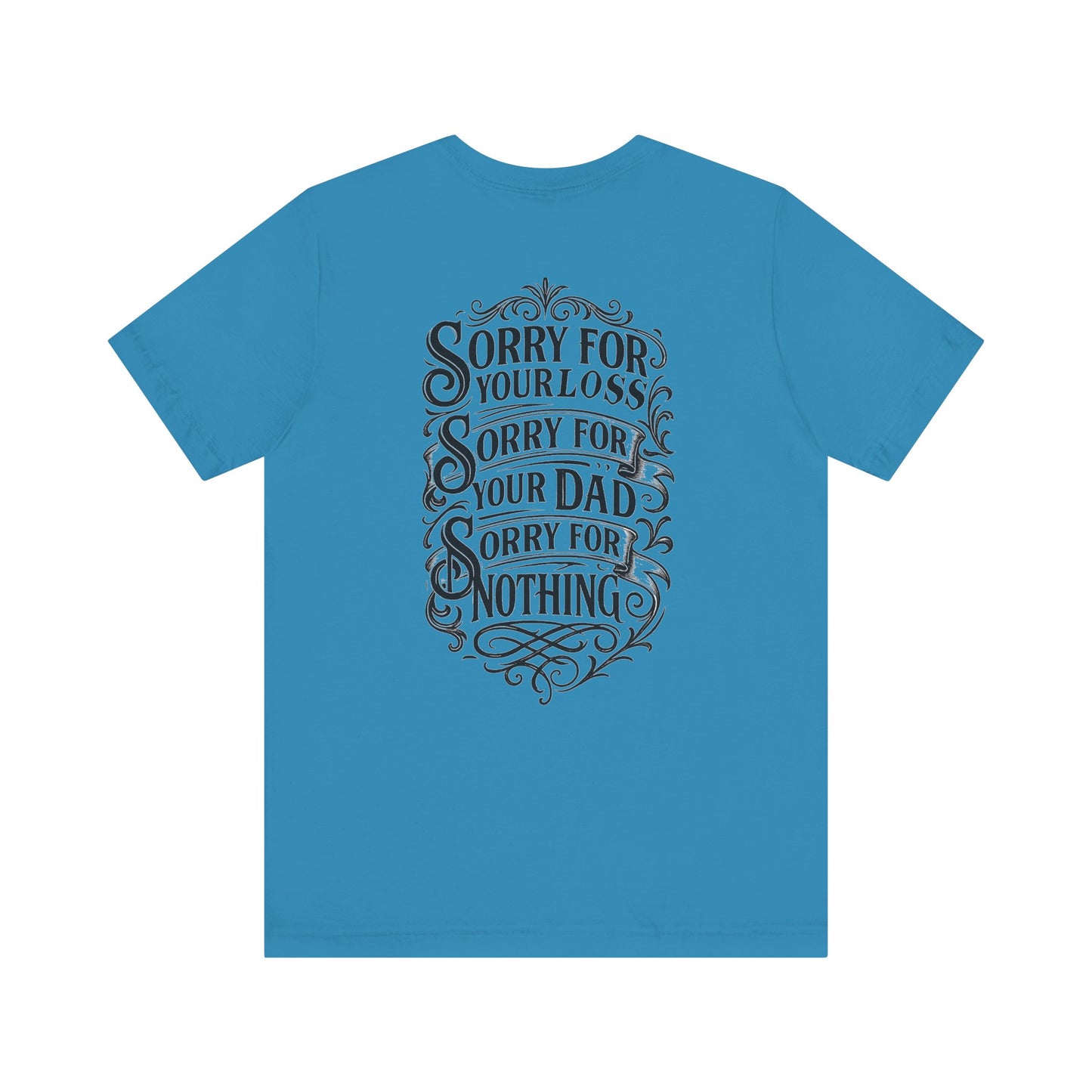 Dead Dads Club Sorry Graphic Tee, Unisex Short Sleeve T-Shirt, Halloween Shirt, Edgy Casual Wear, Alternative Fashion, Fun Gift Idea