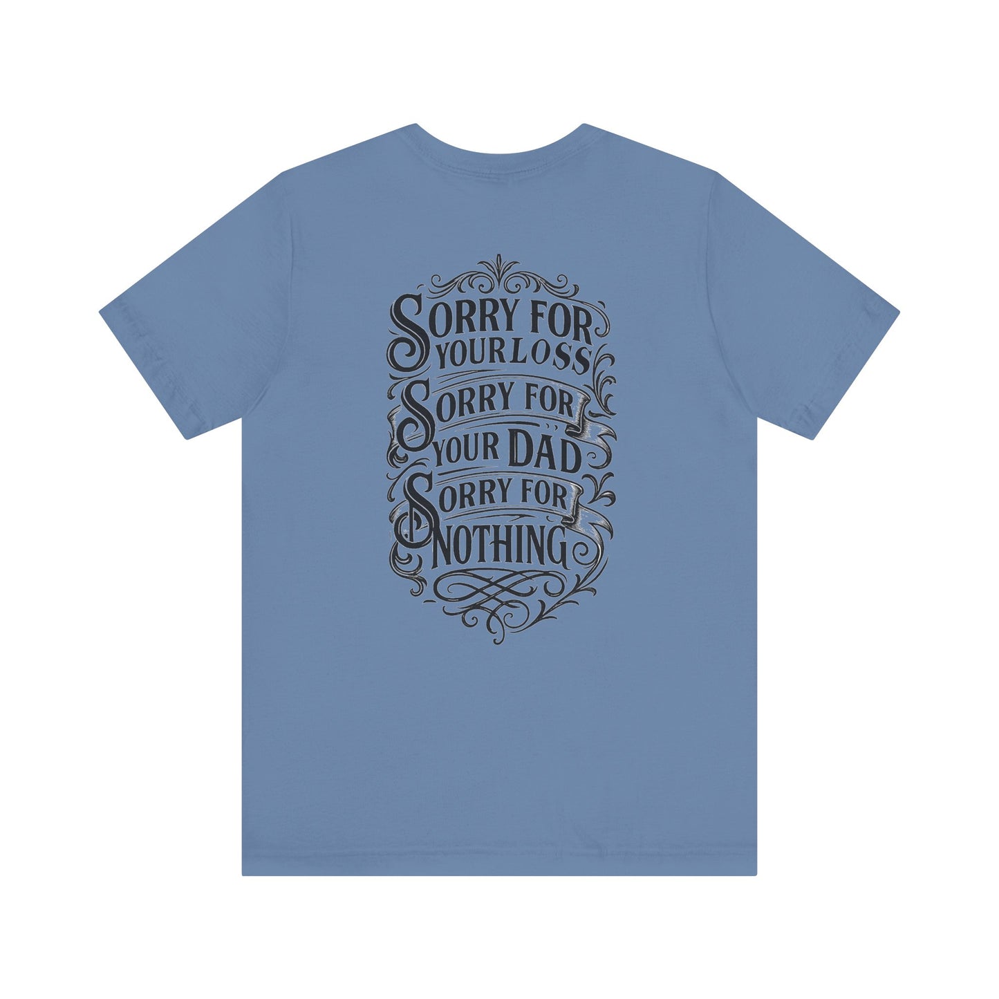 Dead Dads Club Sorry Graphic Tee, Unisex Short Sleeve T-Shirt, Halloween Shirt, Edgy Casual Wear, Alternative Fashion, Fun Gift Idea