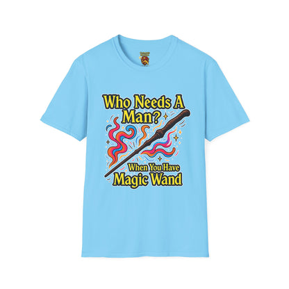 Whimsical Magic Wand T-Shirt, Fun Gift for Wizards, Unisex Shirt, Unique Statement Tee, Perfect for Halloween, Birthday, or Everyday Wear
