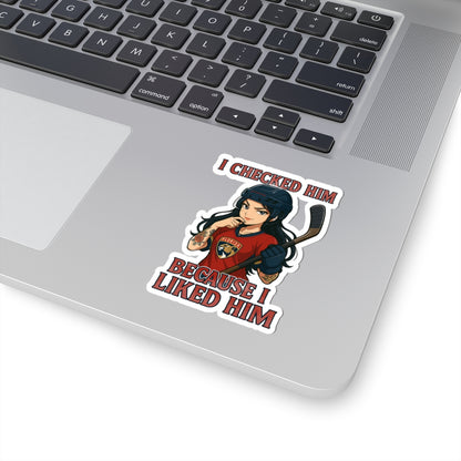 Hockey Kiss-Cut Stickers | Fun Sports Decor, Laptop Stickers, NHL Gifts, Quirky Art for Fans, Stickers for Going Out
