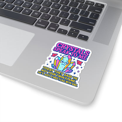 Whimsical Crystal Stickers | Fun Laptop Decor for Spiritual Souls, Journaling, Gift Ideas, Spirituality, Crystals
