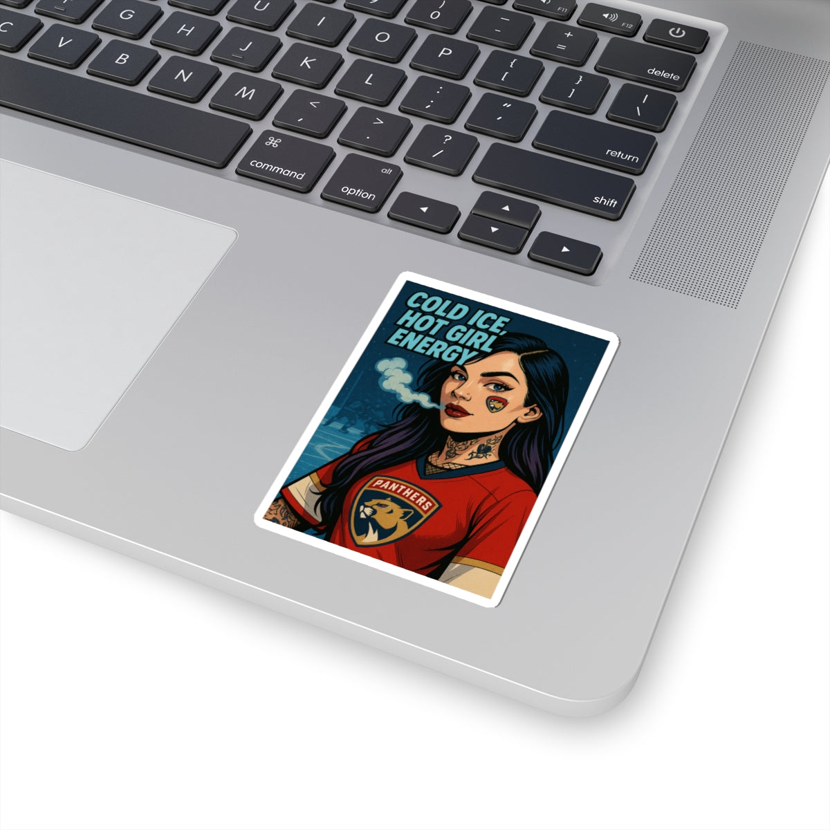 Cold Ice, Hot Girl Energy Stickers, Trendy Laptop Decal, Stylish Water Bottle Sticker, Cool Gift for Friends, Fun Party Favors