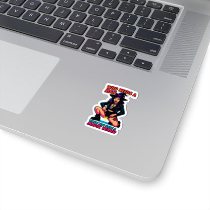 Who Needs A Man When You Have A Magic Wand Naughty Witch Harry Potter After Dark Kiss-Cut Stickers, Witchy Stickers for Laptop, Fun Decor, Halloween Gifts, Sassy Art