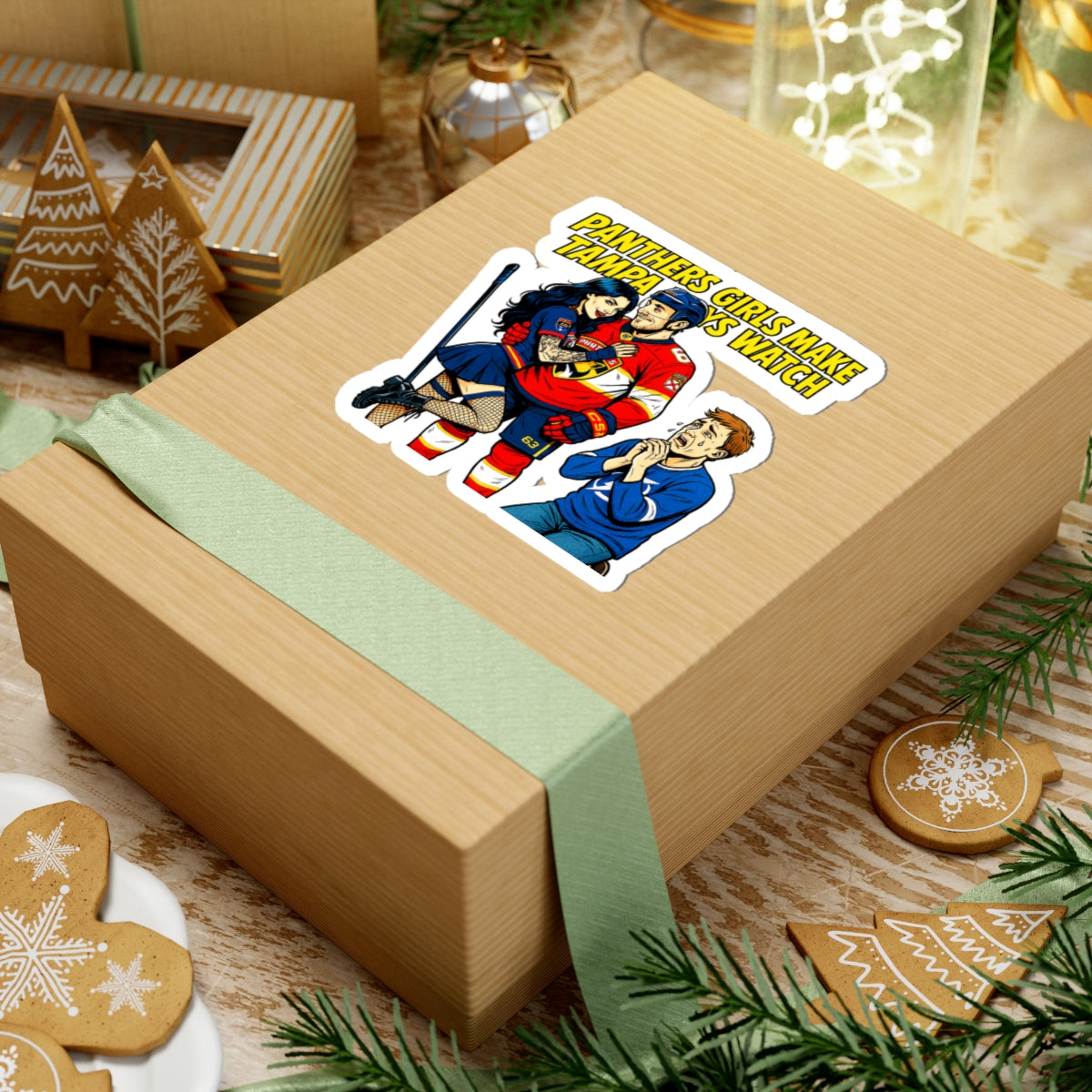 Fun Hockey Kiss-Cut Stickers, Sport Fan Gifts, Laptop Decals, Unique Car Stickers, Cool Home Decor