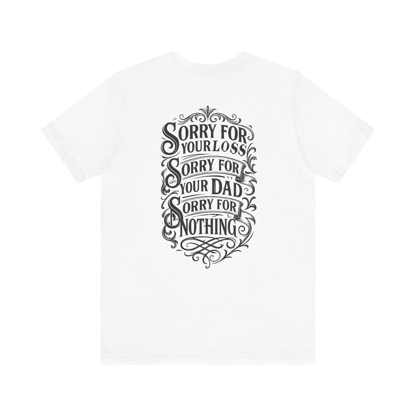 Dead Dads Club Sorry Graphic Tee, Unisex Short Sleeve T-Shirt, Halloween Shirt, Edgy Casual Wear, Alternative Fashion, Fun Gift Idea