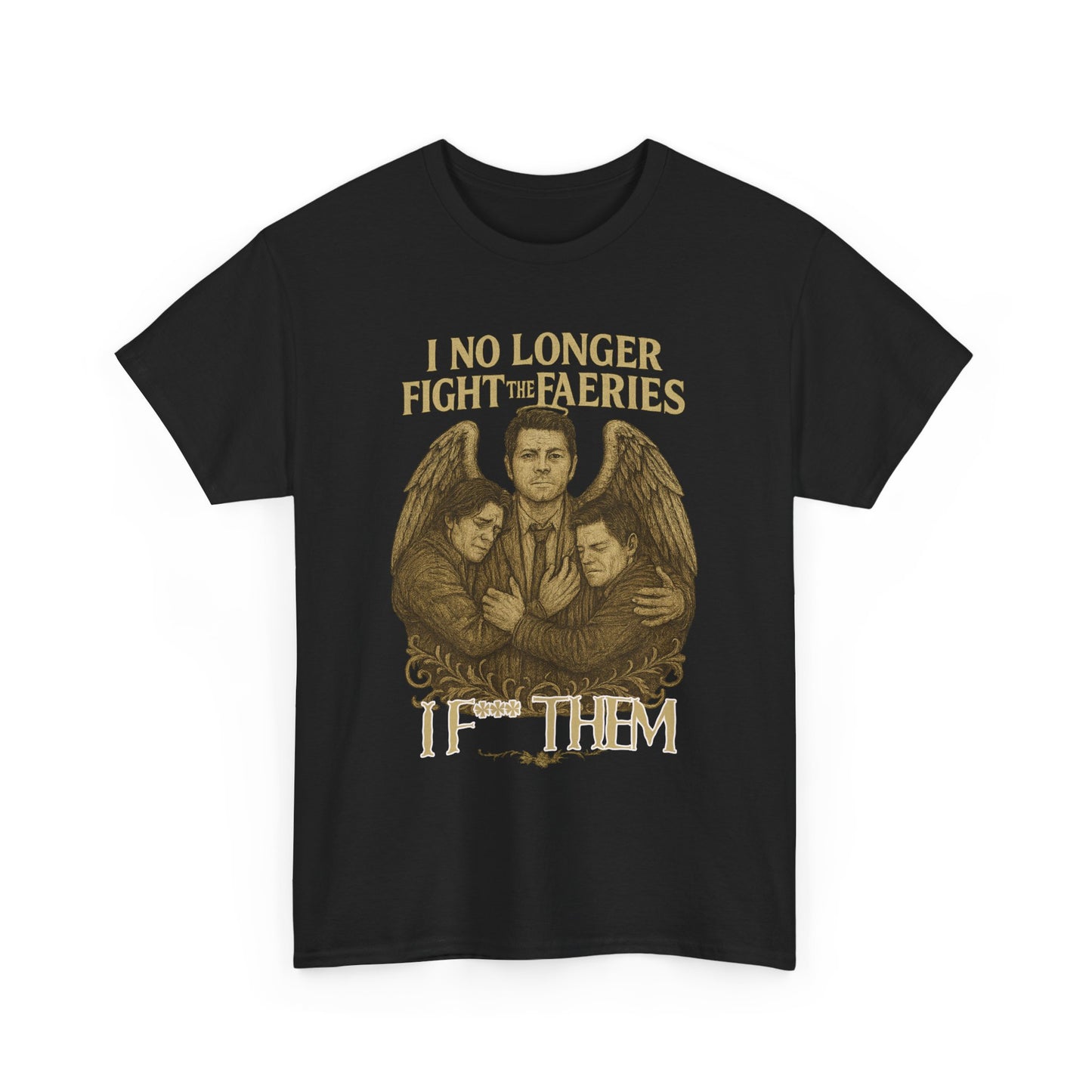 I No Longer Fight the Faeries Supernatural T Shirt Unisex Heavy Cotton Tee, Witchy Graphic Tee, Gift for Fantasy Lovers, Unisex T-Shirt, Occult Apparel, [...]