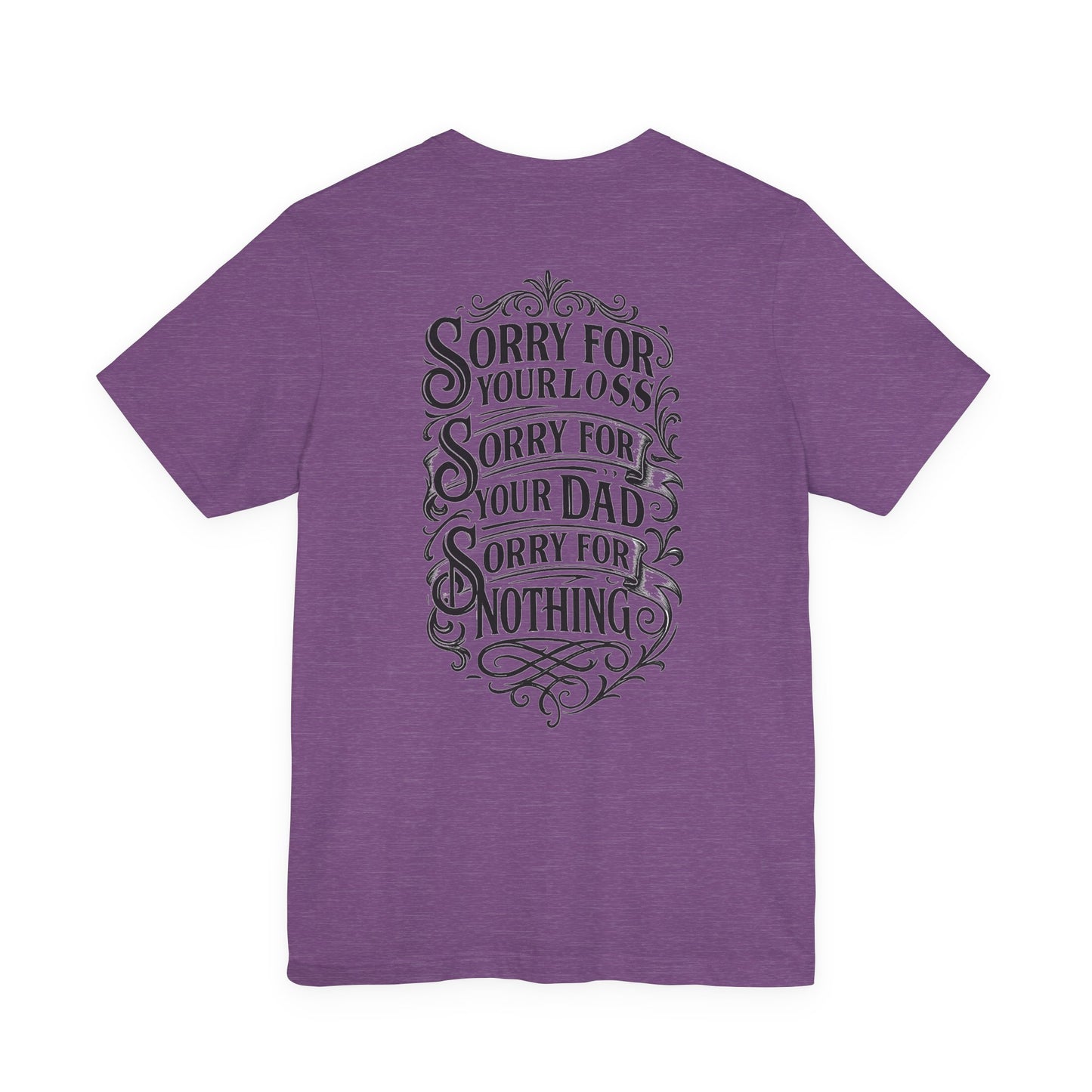 Dead Dads Club Sorry Graphic Tee, Unisex Short Sleeve T-Shirt, Halloween Shirt, Edgy Casual Wear, Alternative Fashion, Fun Gift Idea
