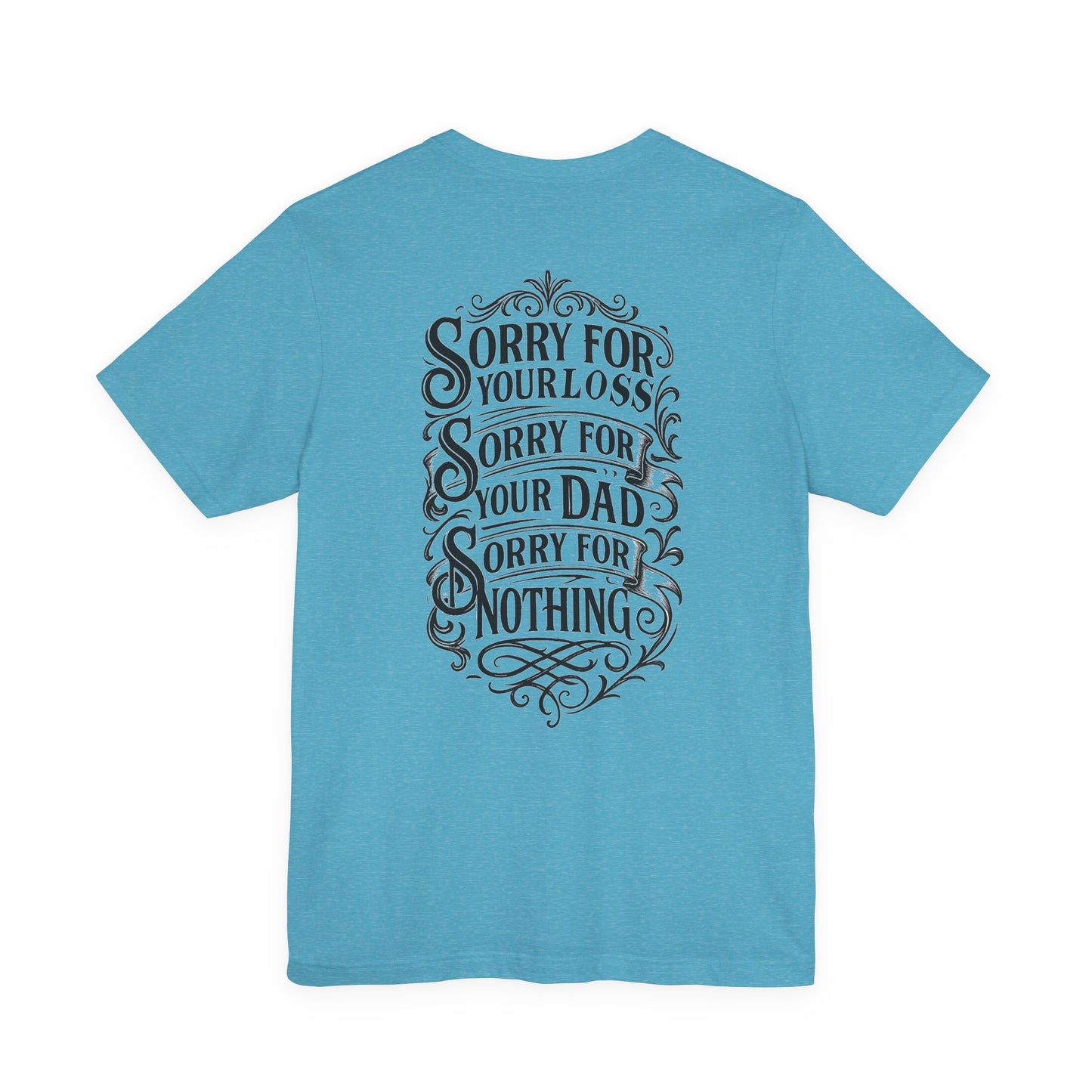 Dead Dads Club Sorry Graphic Tee, Unisex Short Sleeve T-Shirt, Halloween Shirt, Edgy Casual Wear, Alternative Fashion, Fun Gift Idea