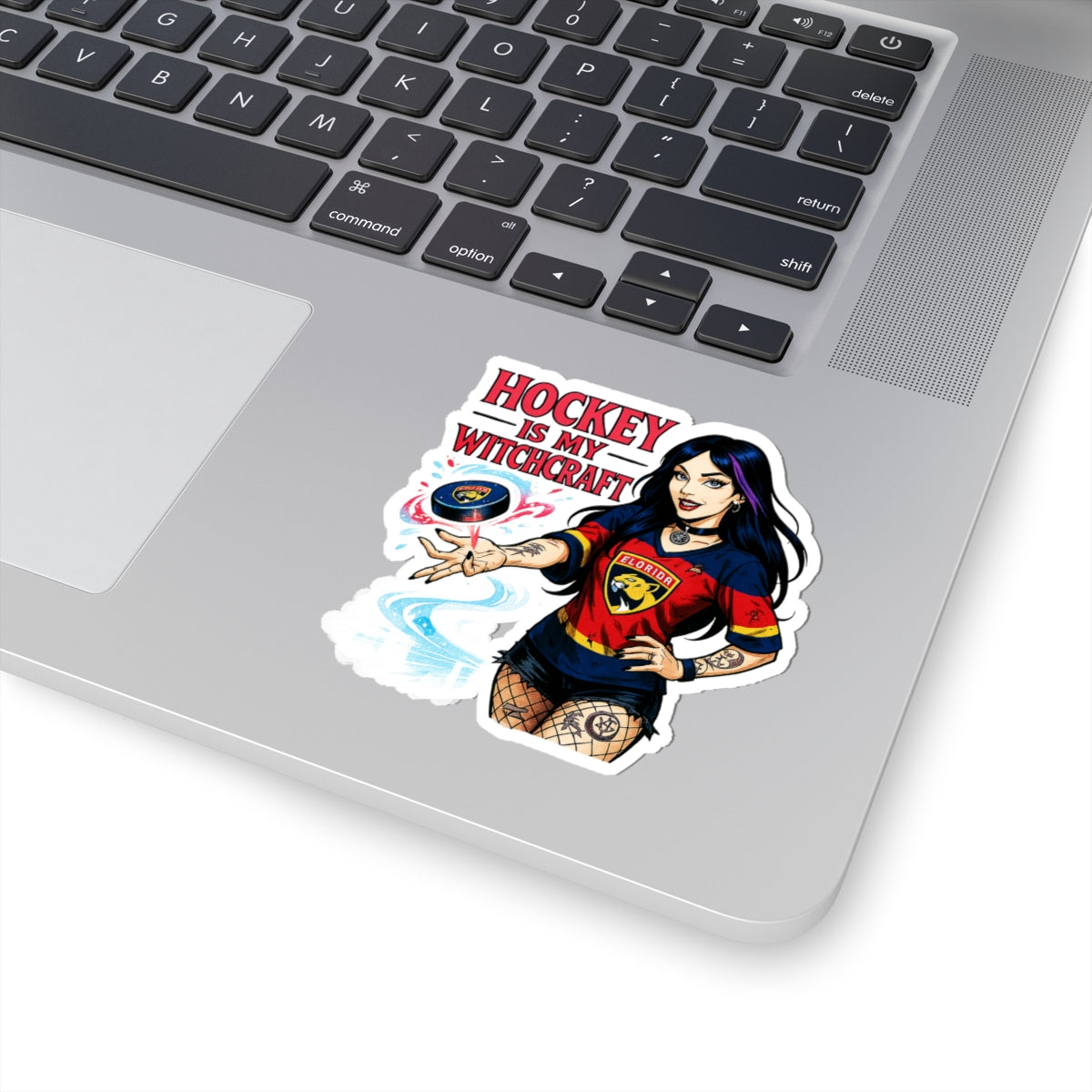 Witchcraft Hockey Stickers, Fun Decals, Sports Fan Gifts, Laptop Decor, Halloween Accessories