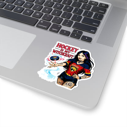 Witchcraft Hockey Stickers, Fun Decals, Sports Fan Gifts, Laptop Decor, Halloween Accessories