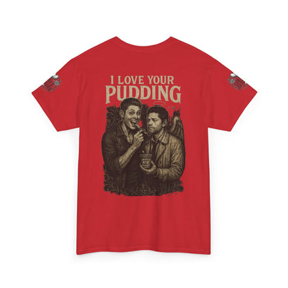 Supernatural Dean and Castiel Pudding Shirt, Gift for Friends, Casual Wear, Everyday Comfort, Classic Style