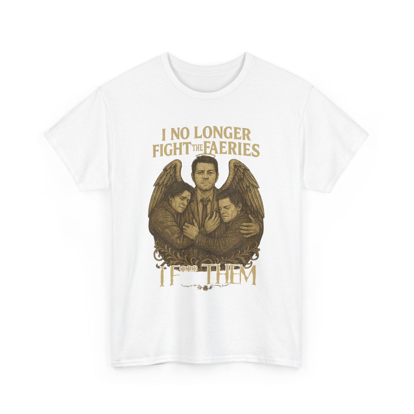 I No Longer Fight the Faeries Supernatural T Shirt Unisex Heavy Cotton Tee, Witchy Graphic Tee, Gift for Fantasy Lovers, Unisex T-Shirt, Occult Apparel, [...]