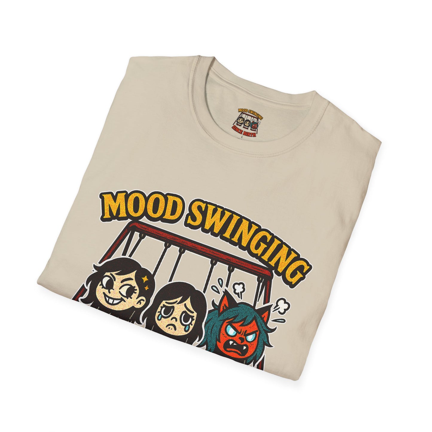 Mood Swinging Unisex T-Shirt, Funny Graphic Tee, Humor Shirt, Gift for Friends, Casual Wear, Birthday Present