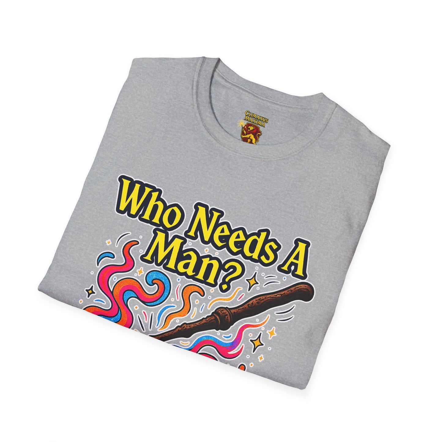 Whimsical Magic Wand T-Shirt, Fun Gift for Wizards, Unisex Shirt, Unique Statement Tee, Perfect for Halloween, Birthday, or Everyday Wear