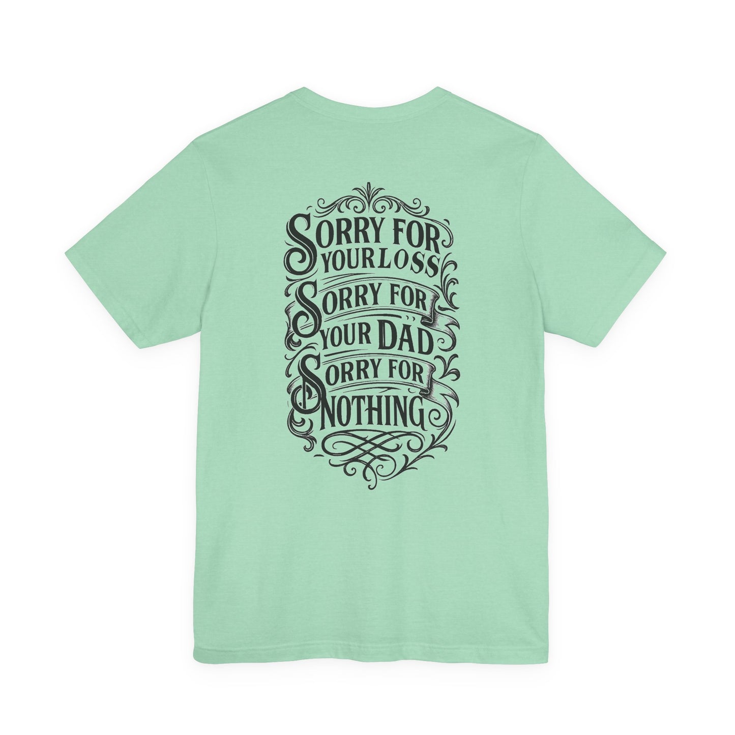 Dead Dads Club Sorry Graphic Tee, Unisex Short Sleeve T-Shirt, Halloween Shirt, Edgy Casual Wear, Alternative Fashion, Fun Gift Idea