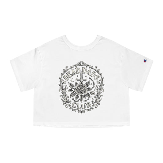 Cropped Graphic T-Shirt for Edgy Fashion Lovers, Dead Dads Club Tee, Sorry Humor Shirt, Vintage Style Top, Unique Gifts for Halloween