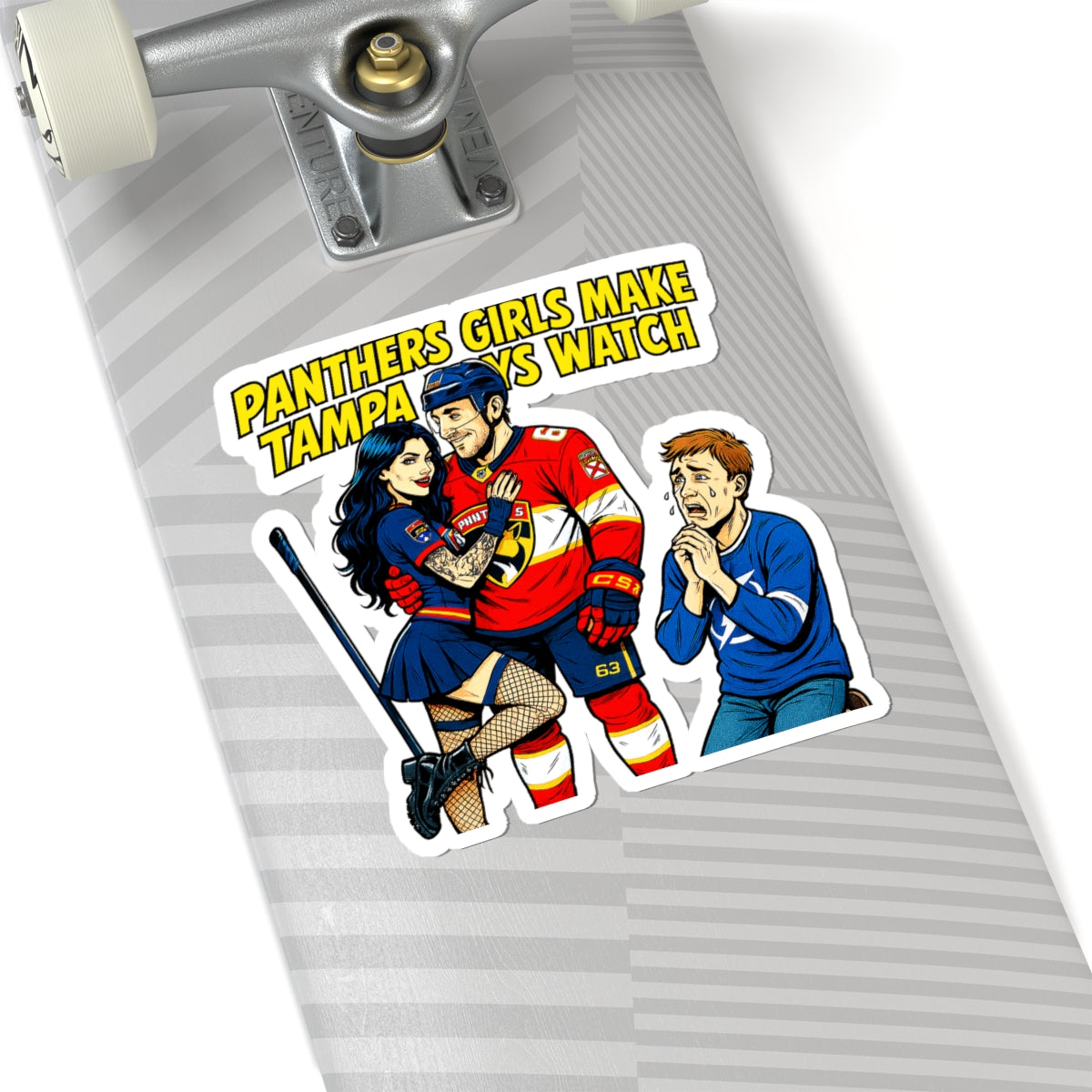 Fun Hockey Kiss-Cut Stickers, Sport Fan Gifts, Laptop Decals, Unique Car Stickers, Cool Home Decor