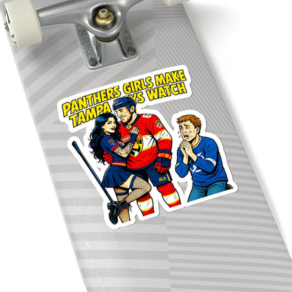 Fun Hockey Kiss-Cut Stickers, Sport Fan Gifts, Laptop Decals, Unique Car Stickers, Cool Home Decor