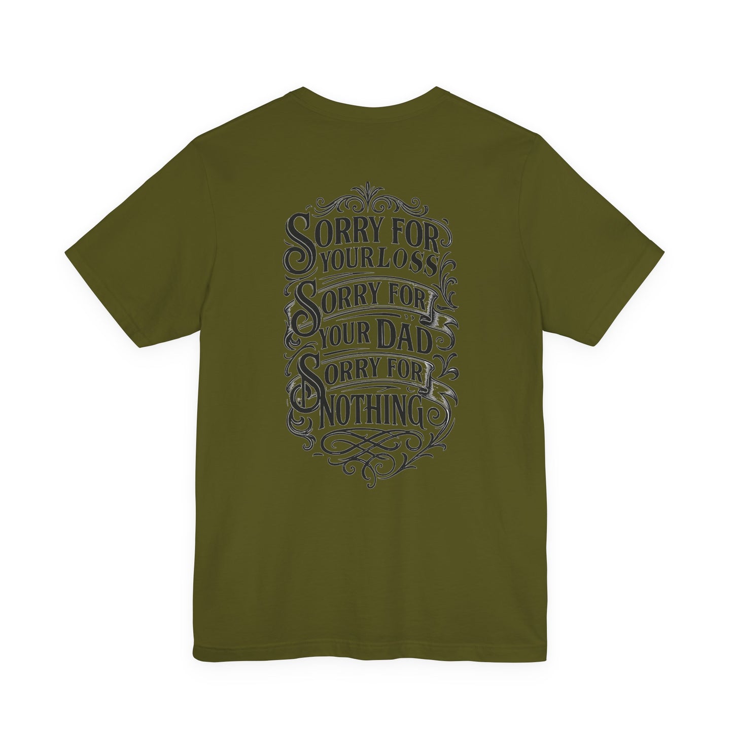Dead Dads Club Sorry Graphic Tee, Unisex Short Sleeve T-Shirt, Halloween Shirt, Edgy Casual Wear, Alternative Fashion, Fun Gift Idea