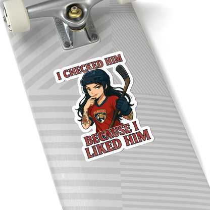 Hockey Kiss-Cut Stickers | Fun Sports Decor, Laptop Stickers, NHL Gifts, Quirky Art for Fans, Stickers for Going Out