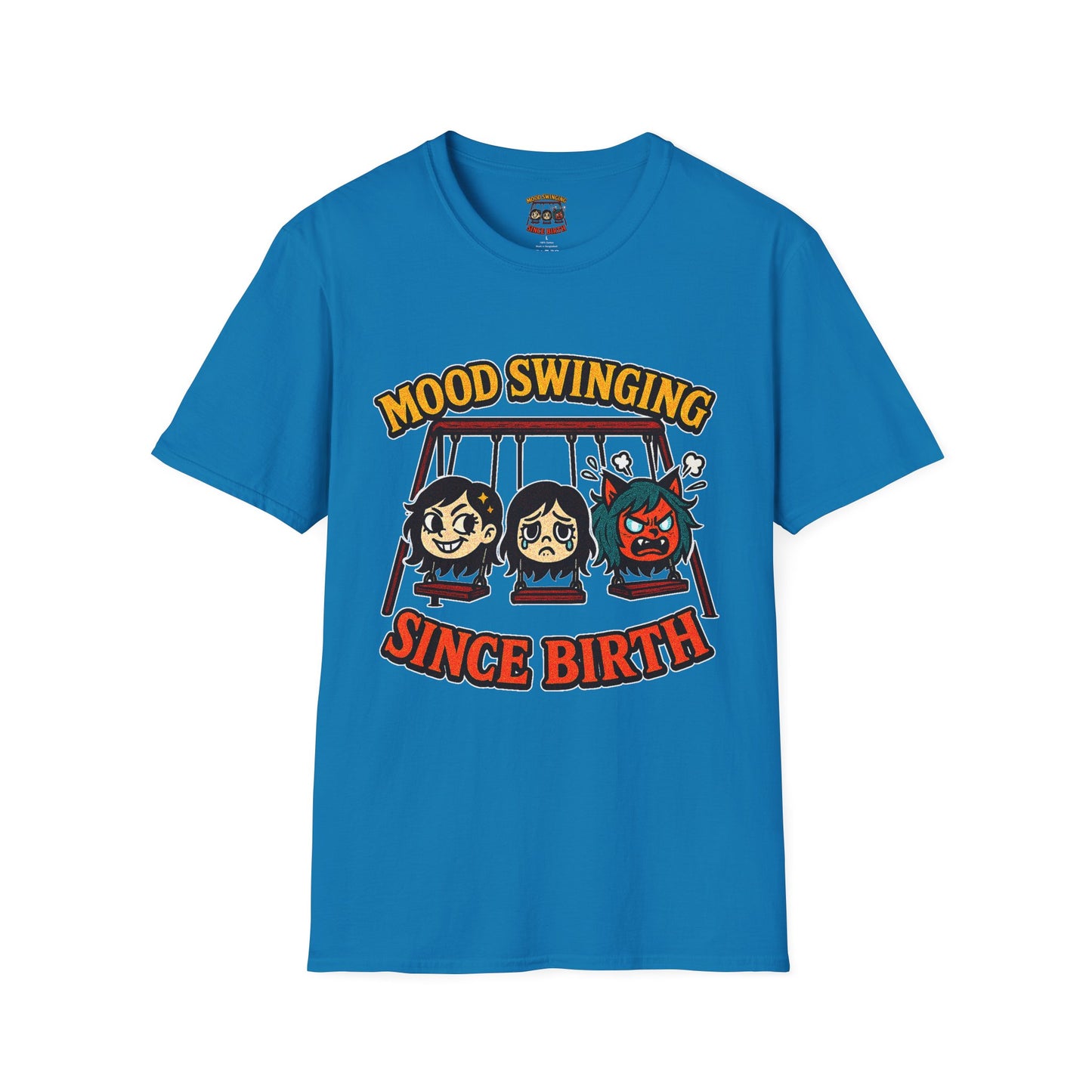 Mood Swinging Unisex T-Shirt, Funny Graphic Tee, Humor Shirt, Gift for Friends, Casual Wear, Birthday Present