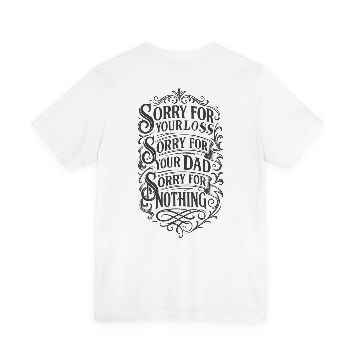 Dead Dads Club Sorry Graphic Tee, Unisex Short Sleeve T-Shirt, Halloween Shirt, Edgy Casual Wear, Alternative Fashion, Fun Gift Idea