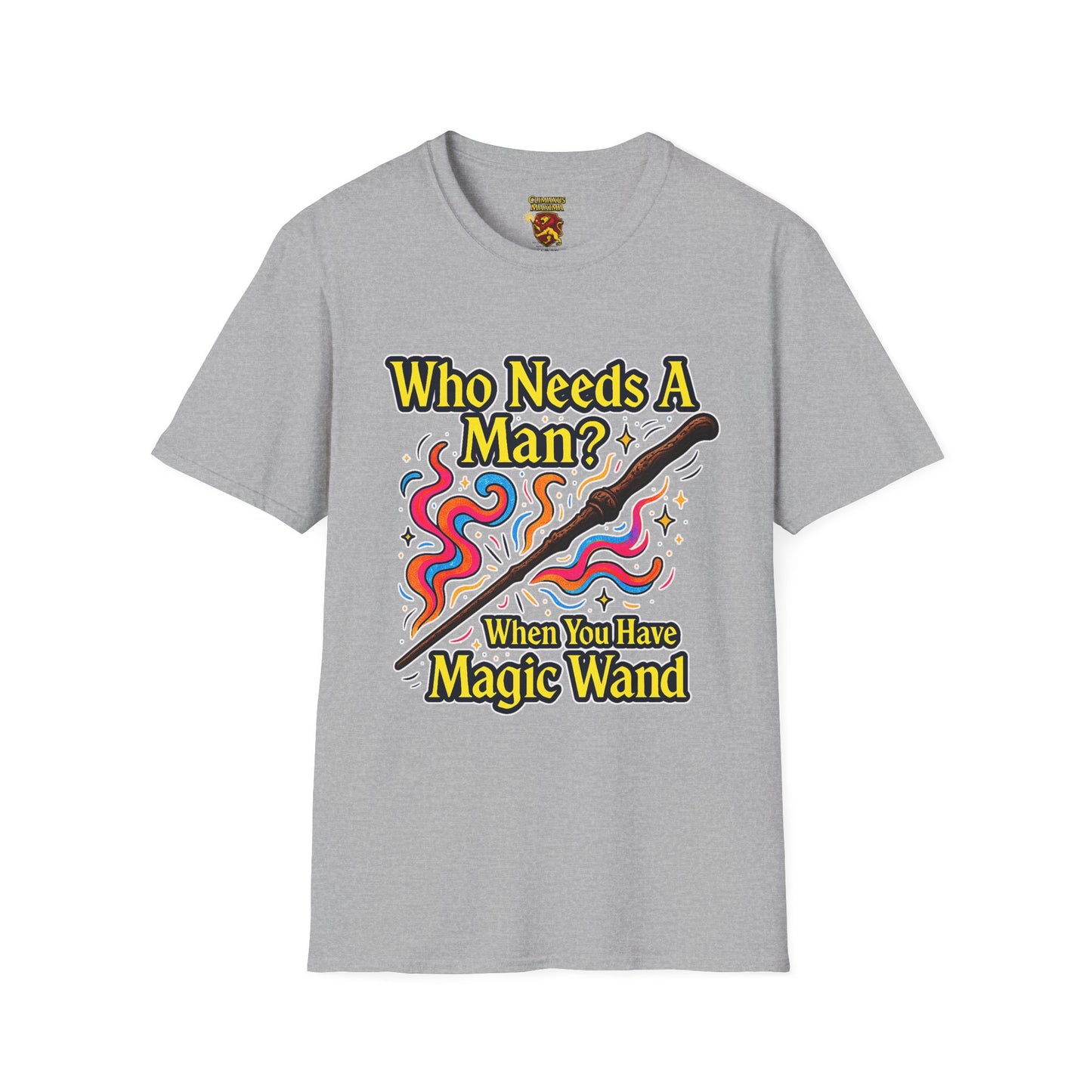 Whimsical Magic Wand T-Shirt, Fun Gift for Wizards, Unisex Shirt, Unique Statement Tee, Perfect for Halloween, Birthday, or Everyday Wear