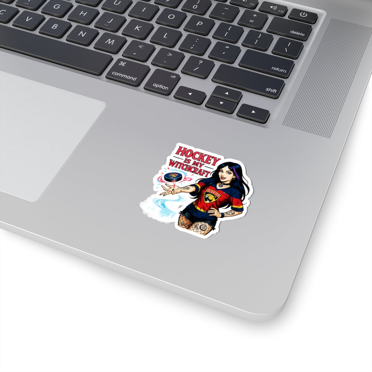Witchcraft Hockey Stickers, Fun Decals, Sports Fan Gifts, Laptop Decor, Halloween Accessories